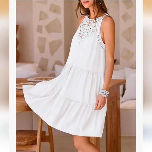 Boho Crochet Top Dress - Picture 3 of 7